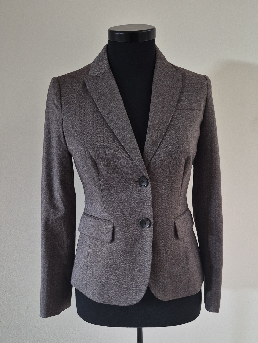 Banana Republic Women's Brown Tailored Blazer Jacket (Fully Lined)